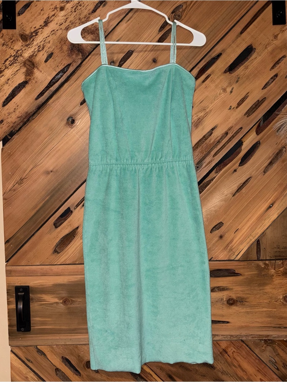 Vintage De Weese Designs Sea Foam Green Midi Dress / Cover Up